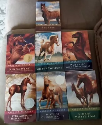 Marguerite Henry Lot Of 7 Paperback Books Author Of Misty Of Chincoteague  • $25