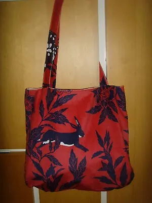 MIDNIGHT BLUE RABBIT HARE  VELVET   16   Tote   Bag • £14.99