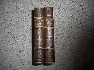 The History Of Lynn England  Map Plates 2 Volumes William Richards 1812 First Ed • $275