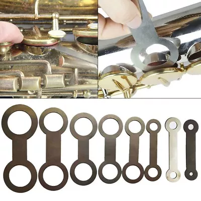 8 Pcs Saxophone Woodwind Instrument Leather Pads Repair Tools For Pad Iron • $27.99