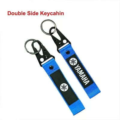 New Keychain Metal Backpack Key Ring Hook Strap Lanyard Nylon For YAMAHA Bike • $8.88