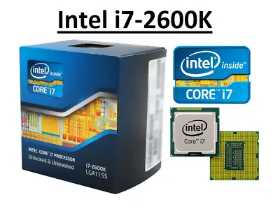 Intel Core I7-2600K SR00C ''Sandy Bridge'' 4 Core LGA1155 Clock 3.4-3.8GHz CPU • £124.78