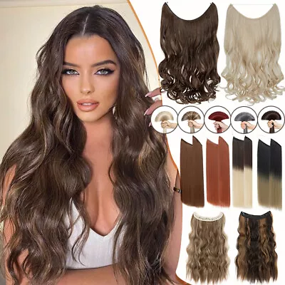 Curly Wire In Hair Extensions Elastic Band Secret Miracle Thick Nano Ring Clips • $13.40