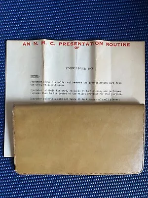 National Magic Company  Himber 's Pocket Book  Rare Restored Card To Wallet • $100