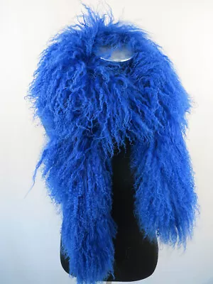 100% Real Mogolian Lamb Fur Scarf/fur Collar/ Fur Wraps/ Fur Cape 160cm Scarves • $42