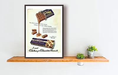 Vintage Retro Cadbury Chocolate Print Poster Wall Art • £16.99