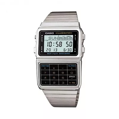 Casio DBC-611G-1 Data Bank Calculator Watch Silver • $49.99