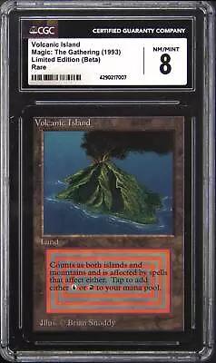 1993 Beta Volcanic Island 287 Rare Magic: The Gathering CGC 8 • $2555