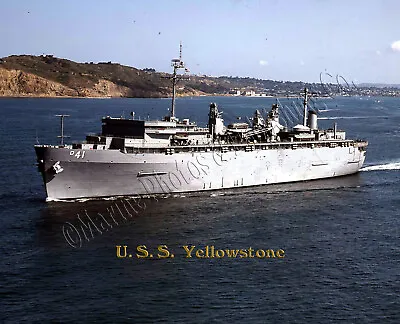 USS YELLOWSTONE AD 41 Personalized Navy Ship Photo On Canvas Print • $54.60