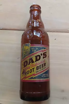 Vintage Dad's Rootbeer Big Jr. Bottle  10 Ounce Youngstown OH ACL • $8