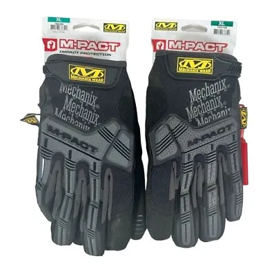 2 Pair MECHANIX Wear M-PACT Gloves Black Gray NEW With Tags CHOOSE SIZE • $36