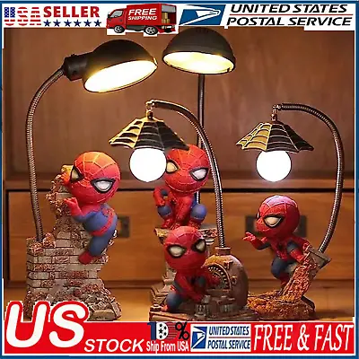 Marvel Spider-Man Hanging Street LED Desk Lamp Superhero Night Light For Child • $17.63
