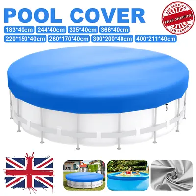 6/8/10/12ft Swimming Pool Cover Lot For Garden Outdoor Paddling Family Pools • £9.99