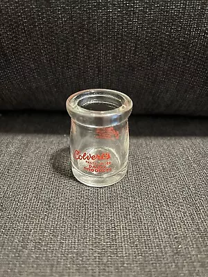 Vintage Miniature Glass Dairy Jar Colvert’s Dairy Products • $9