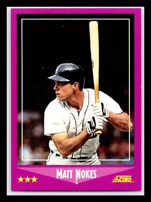 Matt Nokes Rookie 1988 Score #15 *Buy4GetFreeShipping • $1.05