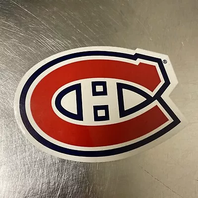 Montreal Canadiens Canadians NHL Hockey Sticker Decal NOS 5” X 3” Red White Blue • $4.49