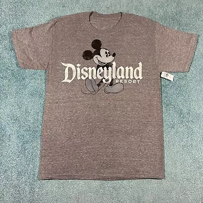 Disneyland Resort Mickey Mouse T Shirt Adult Medium Gray Classic Vintage Retro • $18.99