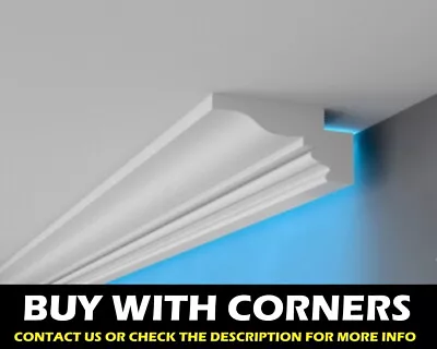 COVING CORNICE LED Lighting Lightweight BGX12 SIZE HOME DECOR XPS LOWEST PRICE • £7.02