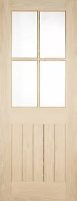 Oak Mexicano 4 Light Bevel Glazed / Suffolk / Cottage / Dordogne Internal Door • £129.99
