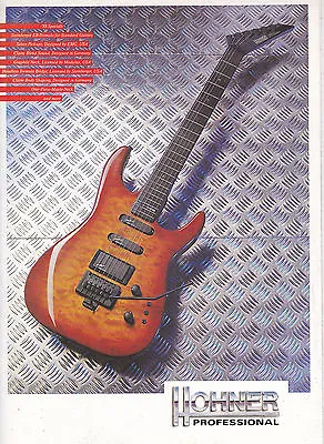 Vintage Musical Instrument Catalog #10626 - 1989 Hohner Professional Guitars • $24.99