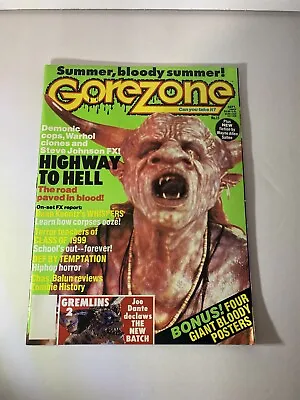 $17 • Buy Gorezone 15 Horror Magazine Demonic Cops, Gremlins 2,  Highway To Hell