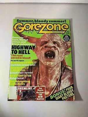 $14.99 • Buy Gorezone 15 Horror Magazine Demonic Cops, Gremlins 2,  Highway To Hell