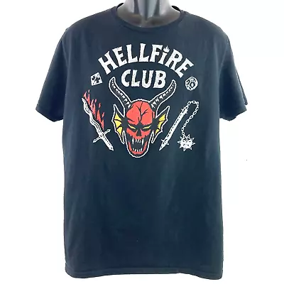 Stranger Things 4 Hellfire Club Size Large Skull Weapons T-Shirt Netflix Show • $6.99