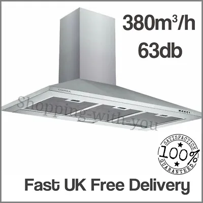 Stainless Steel 90Cm Chimney Cooker Hood 900Mm Range Hood Extractor Fan New • £177.99