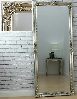 Eton CHAMPAGNE SILVER Shabby Chic Full Length Leaner Floor Wall Mirror 62  X 27  • £89.39