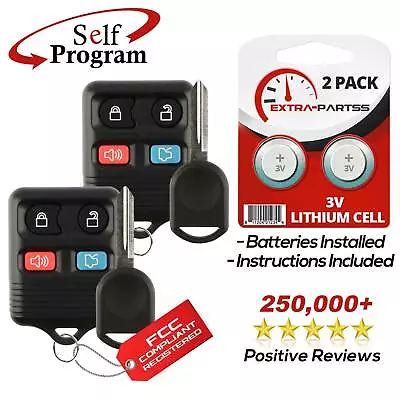 2 For 2003 2004 2005 2006 2007 ~ Ford Expedition Keyless Remote Fob + 80 Key • $12.95