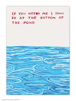 David Shrigley Brainbox Candy Postcard Funny Comedy Humour Cheeky Joke • £1.50