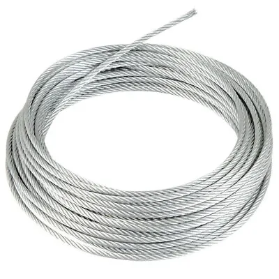 £339.98 • Buy Stainless Steel A4 Wire Rope AISI 316 Cable 1mm 1.5mm 2mm 3mm 4mm 5mm 6mm 8mm