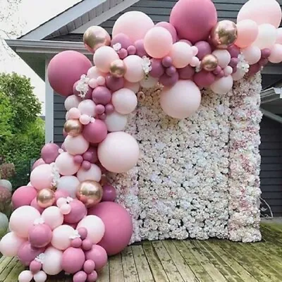 $12.69 • Buy 121pc Rose Gold Balloons Balloons Garland Arch Kit For Bridal Shower Baby Shower