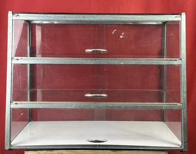 £199.99 • Buy Seal Food Clear Bakery Display Case/Cabinet Glass Three Tiers Shop Store Retail