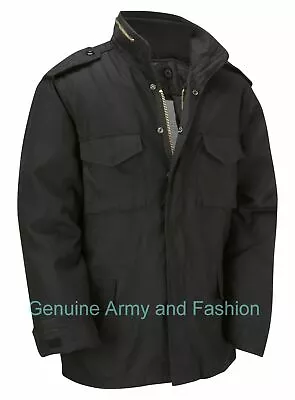 M65 US Army Jacket Vintage Military Field Top Combat Lined Coat Urban Camo Navy • $65.33