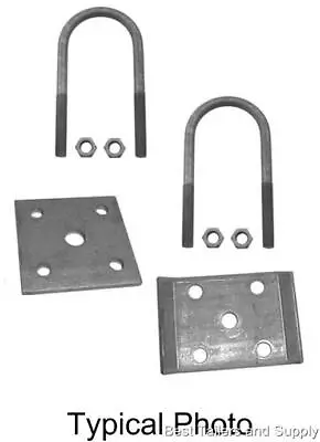 2 U Bolt Kits Cargo Utility Trailer 3500 # Axle Tandem 8 U Bolts 4 Plates And Nu • $39.95