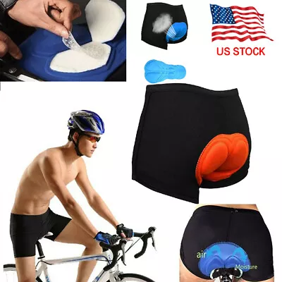 Men Women Cycling Shorts Bike Bicycle Cycling Underwear 3D Padded Quick-Dry • $7.99
