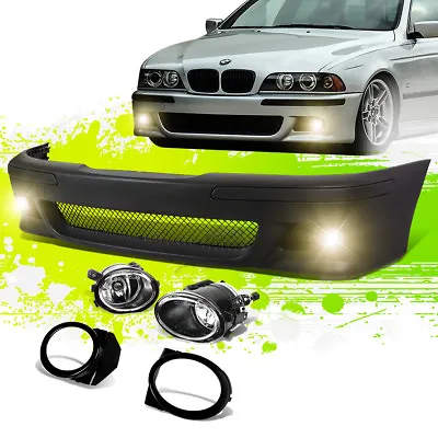 Paintable M3 Style Front Bumper Body Kit+grille+fog Light For 96-03 E39 5-series • $250