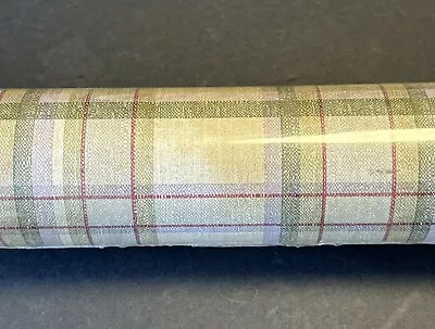 1 Roll S.A. Maxwell Co. Country Plaid Green Red Yellow Wallpaper Prepasted 55.4' • $13.99