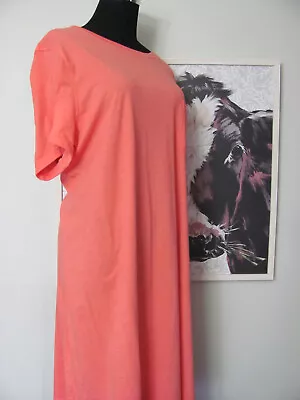 Jockey Casual Knit Dress Pink Magenta Tee Shirt Dress Size 2X Women’s • $9