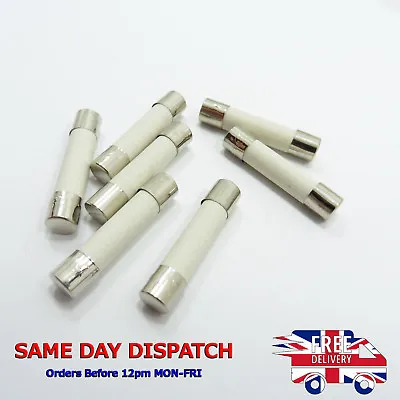 £3.87 • Buy 6mm X 30mm Ceramic Fast Blow Fuses 0.75A-30A Amperage 250V AC Quick Acting