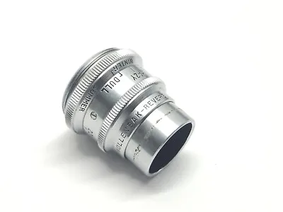 Wollensak Revere 1 Inch F/2.5 Cine Raptar Motion Picture C Mount Camera Lens • $34