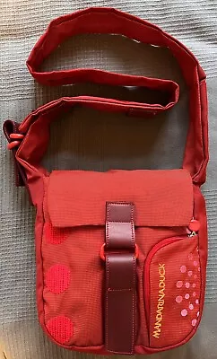 Mandarina Duck Red Nylon Crossbody Bag EUC • $84.99