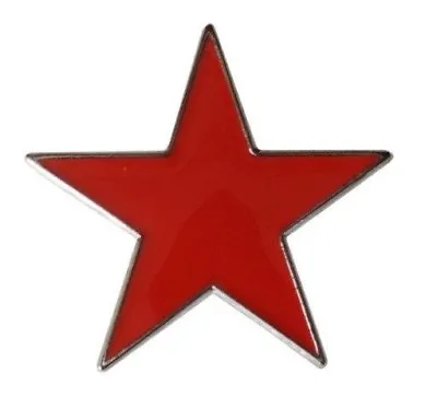 Red Star Badge Pin Enamel USSR Socialism Russia Labour Communism Socialist  • £3.25