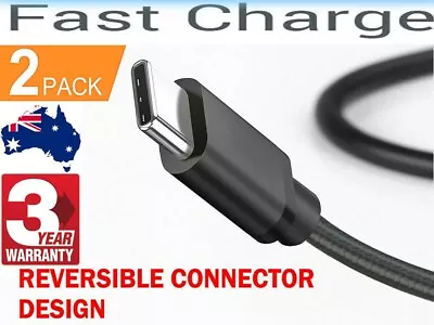 2x Fast Samsung S22 S21 S9 Plus Note 20 Type C USB C Sync Charger Charging Cable • $7.31