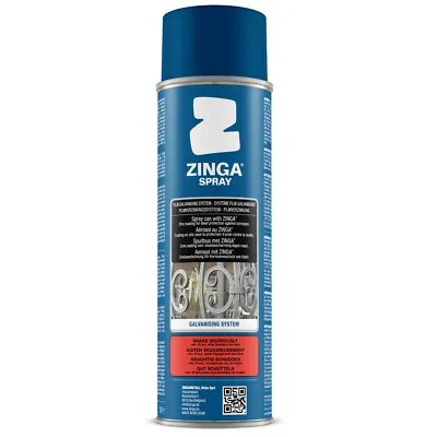 Zinga 500ml Zingaspray Aerosol Cold Galvanising Zinc Paint Anti-Corrosion Primer • £21.99