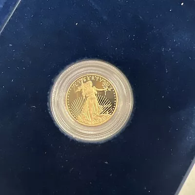 2011 W $5 American Proof Gold Eagle 1/10 OZ Fine Gold Coin-Box & COA • $350