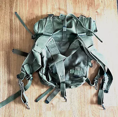 U.S. Army Soldier Canvas Duffel Bag Vtg Military Green 13  X 13  • $19.99