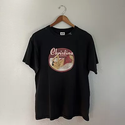 $55 • Buy Vtg Christina Aguilera Tour Tee Shirt Size Large