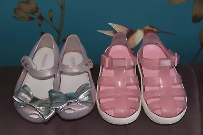 Baby Girls MINI MELISSA Shoes And IGOR Jelly Sandals - Size UK4 (Euro 21) • £6.99